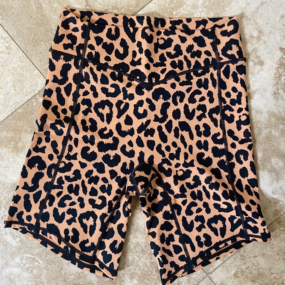 Balance Athletica King Cheetah Rider Shorts NEW